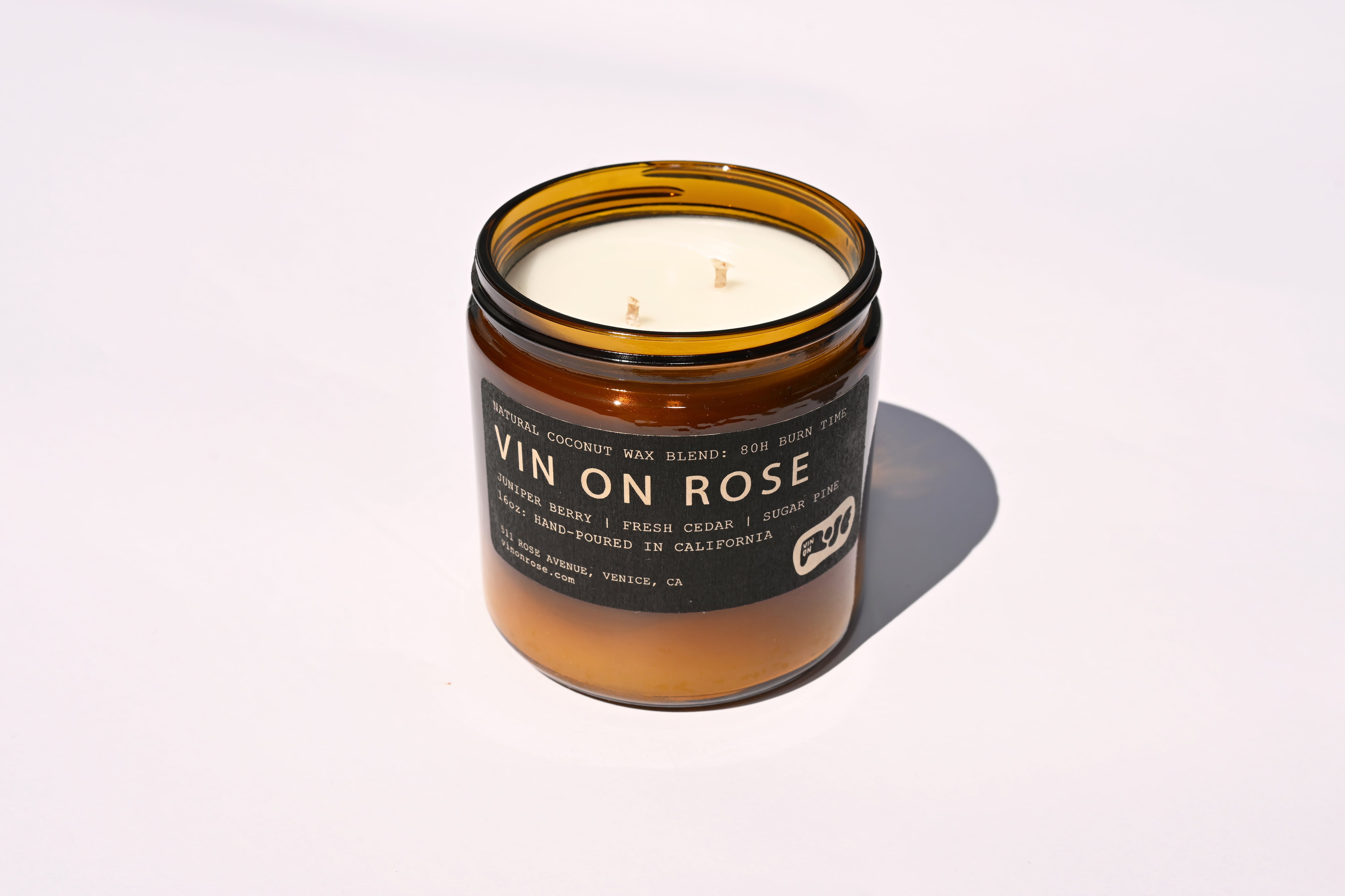 Vin on Rose signature candle (large)