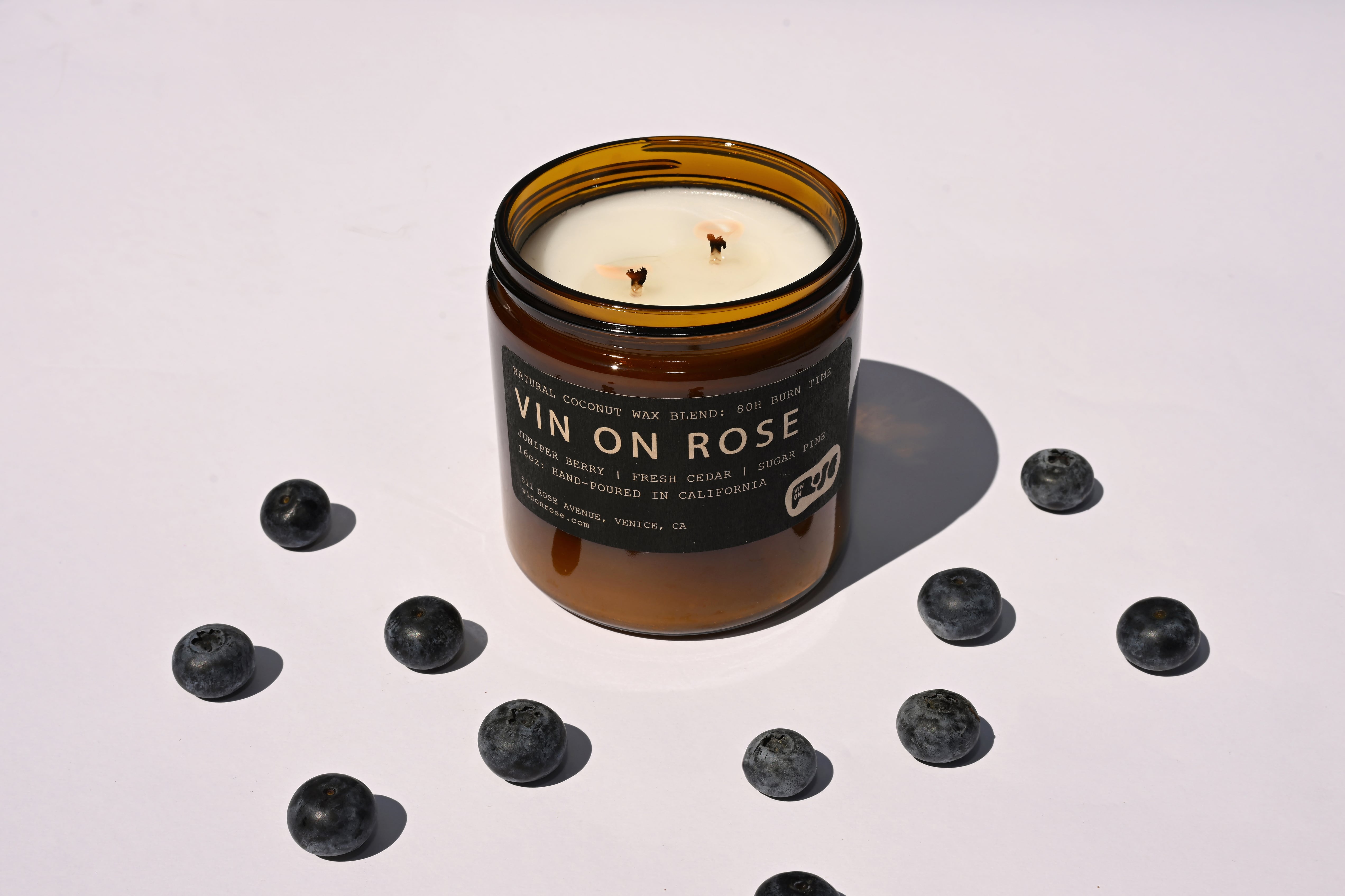 Vin on Rose signature candle (large)