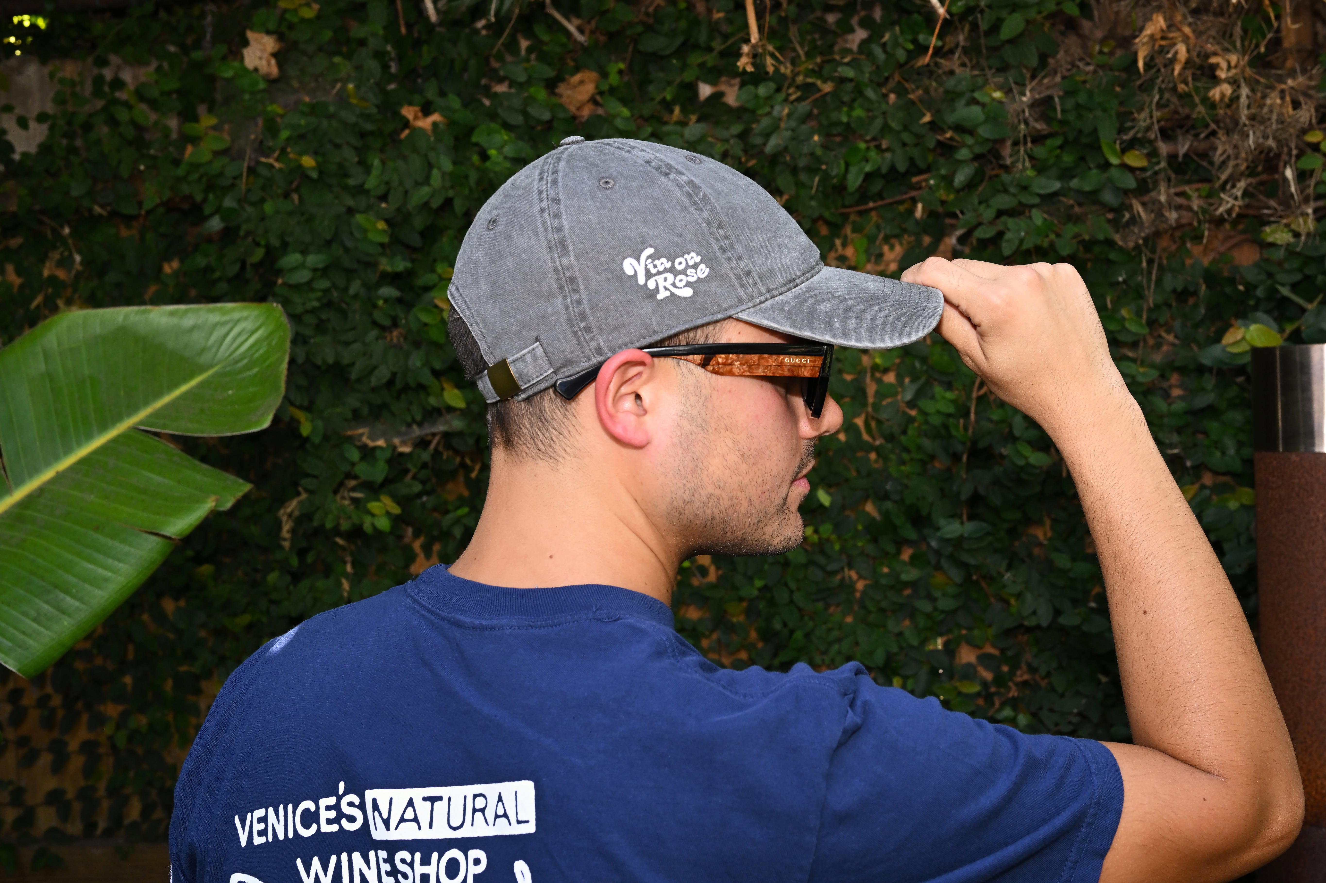Wine bottle logo hat